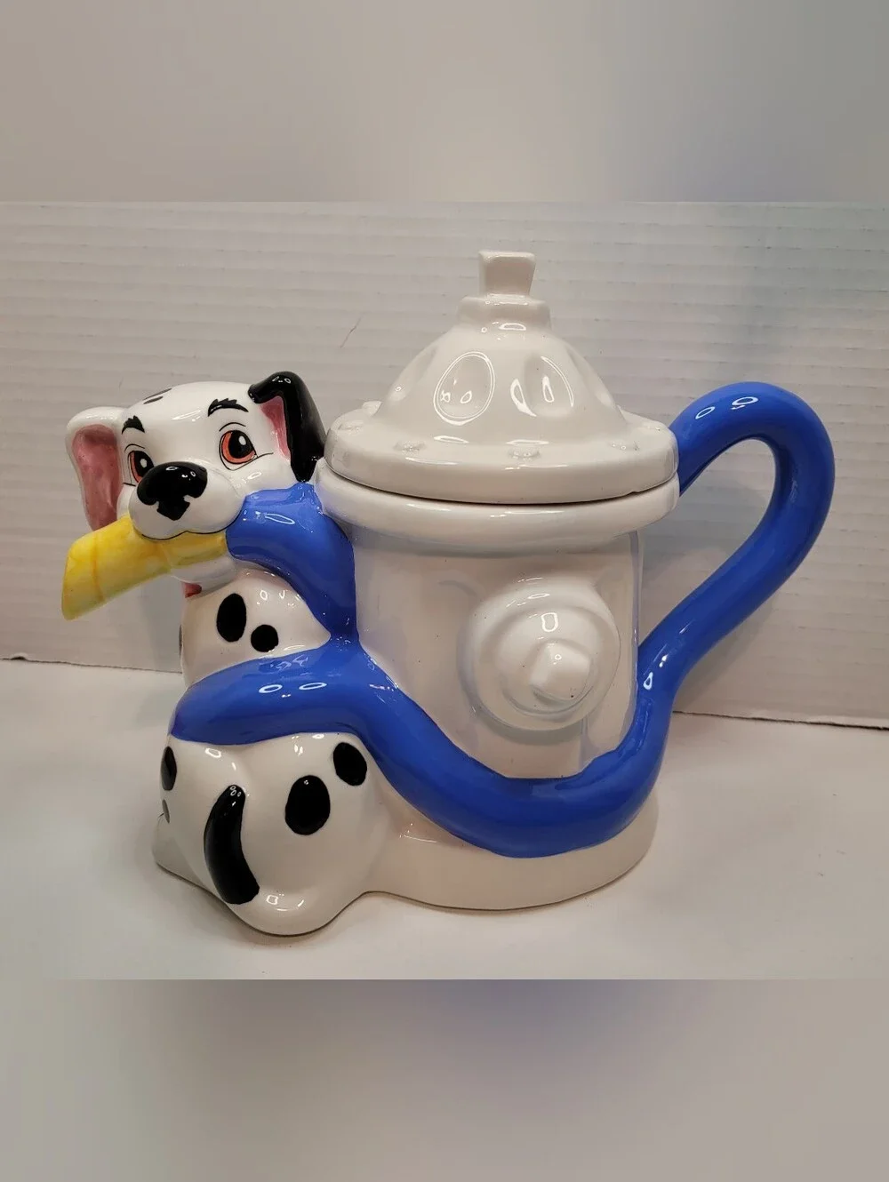 Rare HTF Collecible Sakura NY Disney 101 Dalmatians Figural Teapot Fire Hydrant